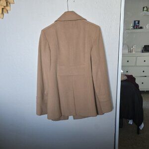 FLEURETTE Women's Tan Pea Coat